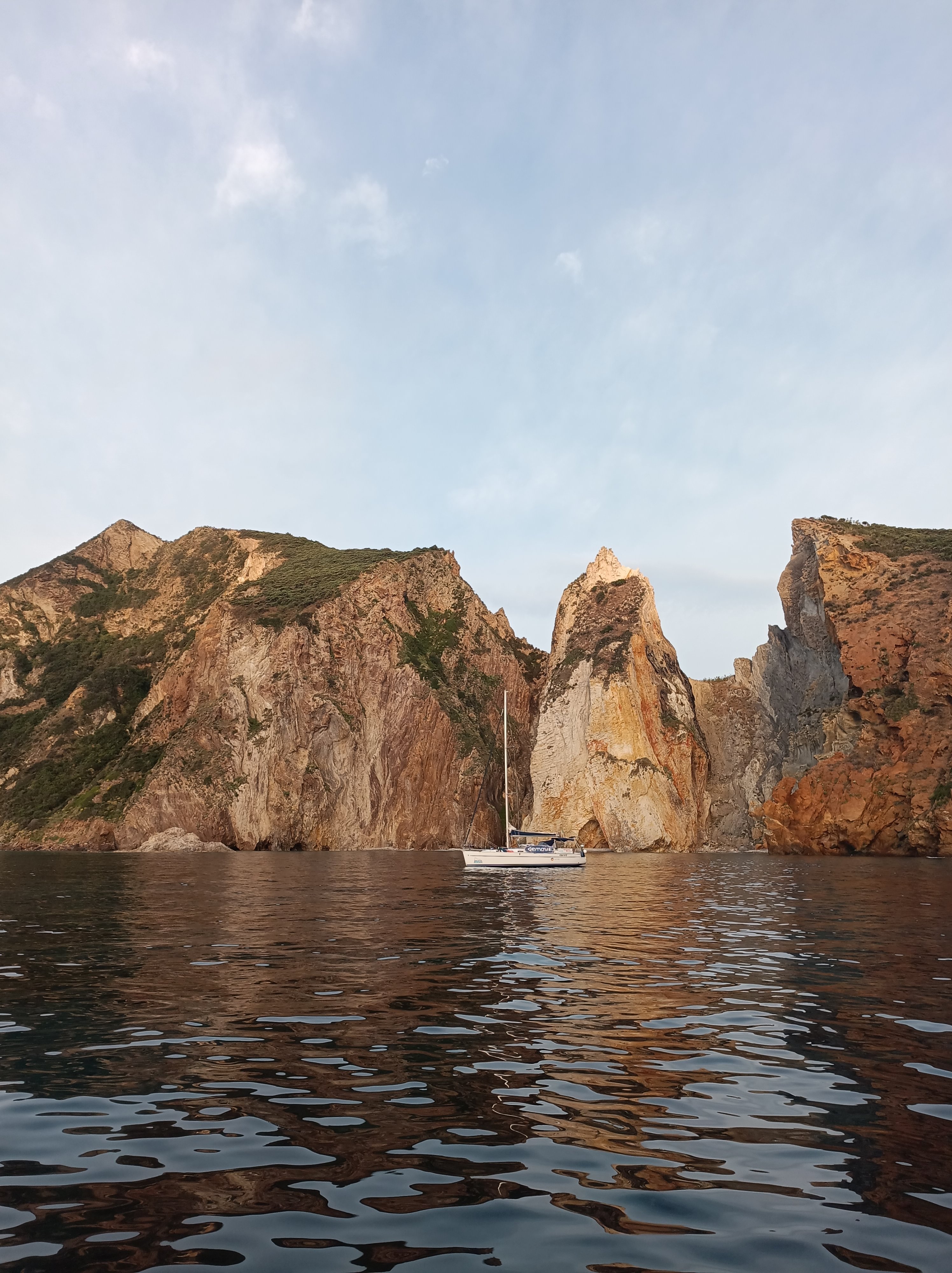 Premier jour à Palmarola est