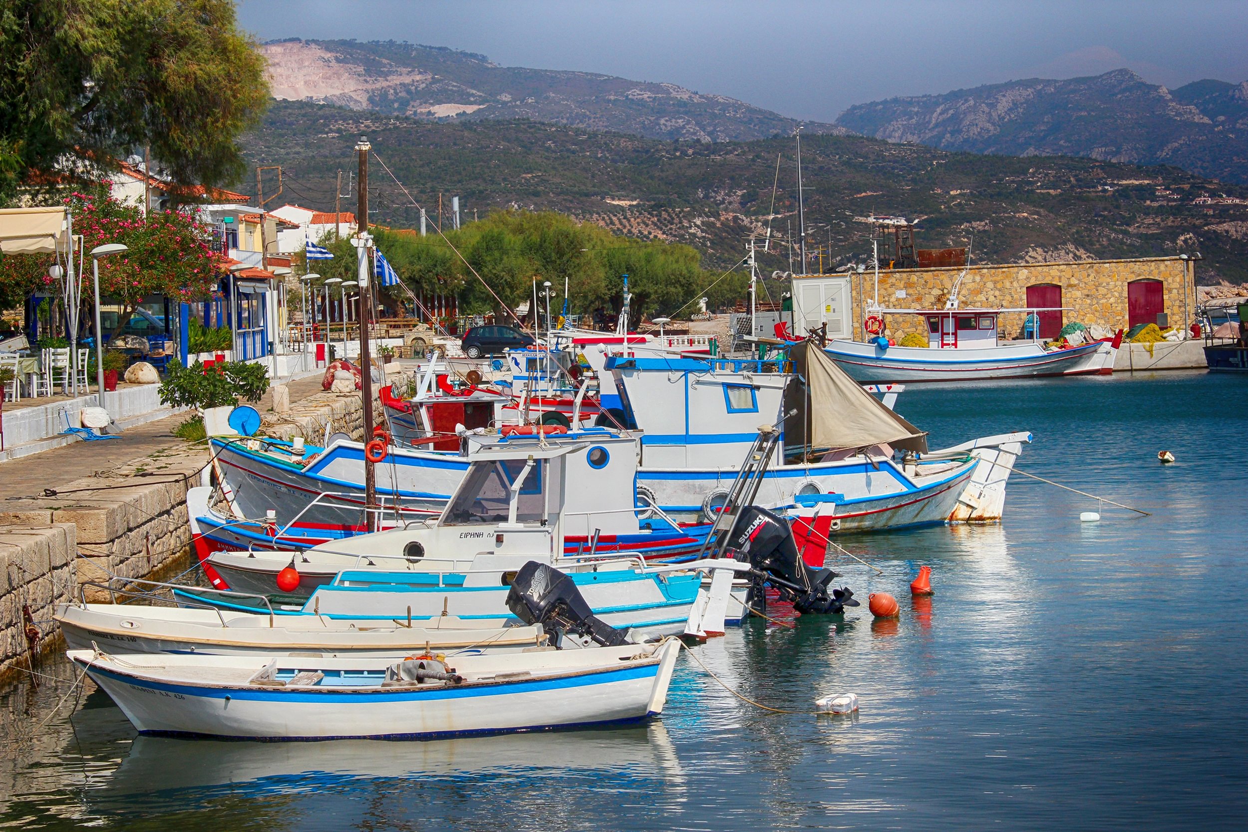 Boarding in Samos
