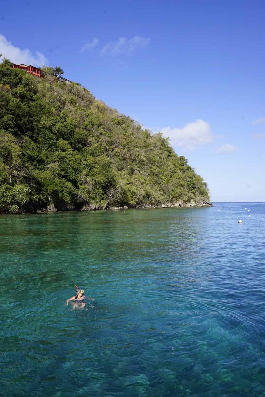 Retour en bateau, baie de Marigot