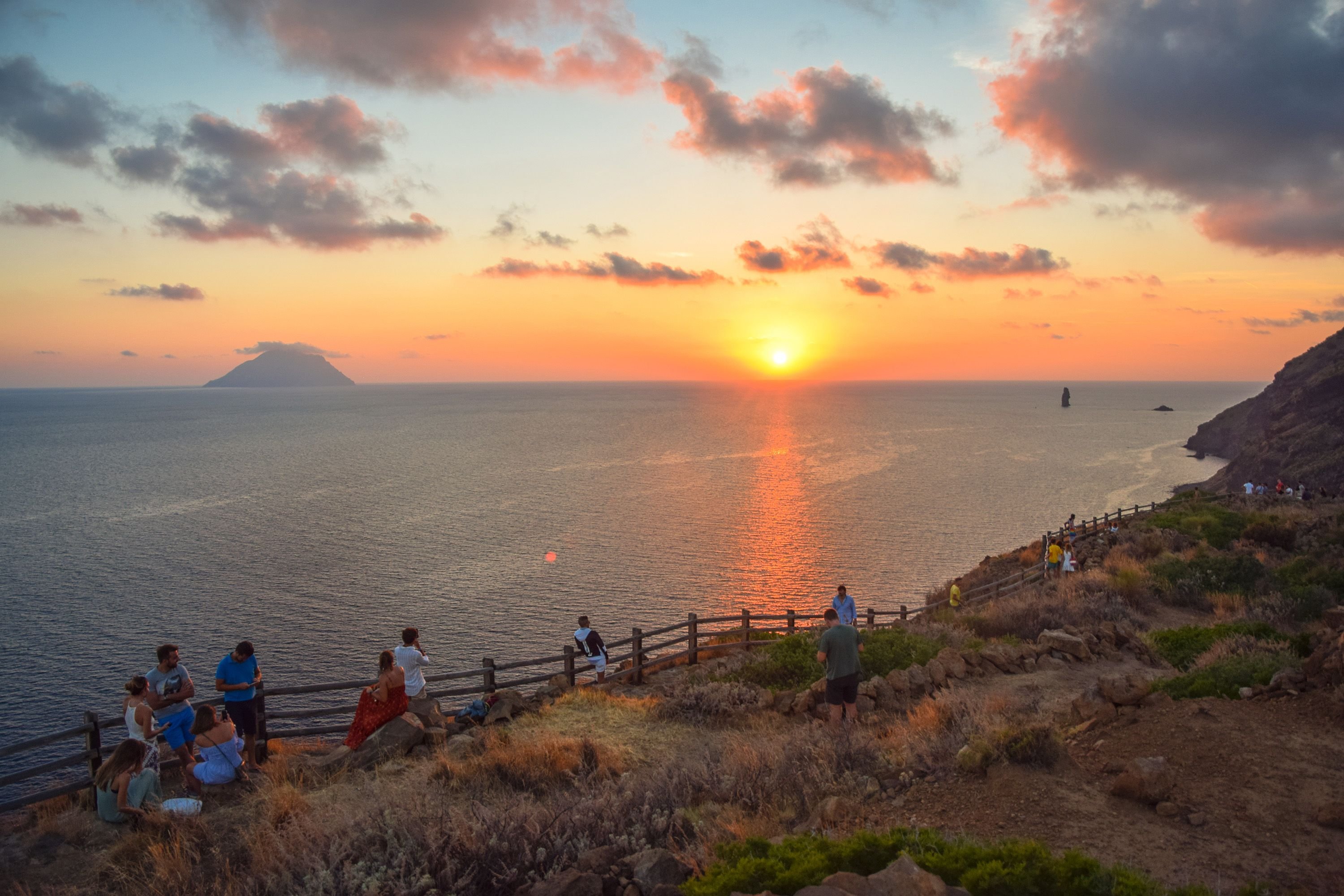 Aeolian islands Sunset